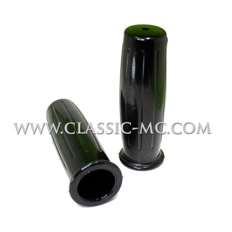 1" HANDLEBAR RUBBER, 366/12 BLACK, PAIR.
