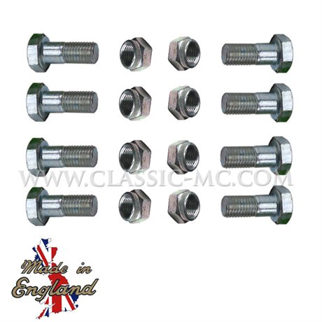 REAR BRAKE DRUM, BOLT/NUT SET