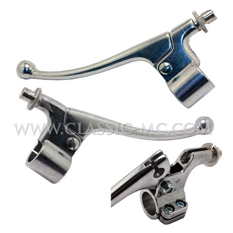 7/8" BRAKE/CLUTCH SET, AMAL ALLOY REPLICA