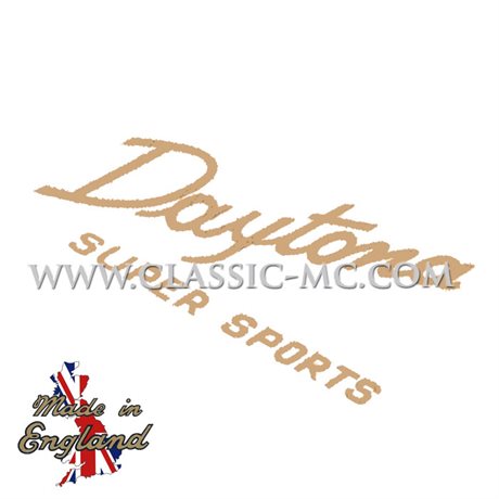 DECAL, DAYTONA SUPER SPORT GOLD