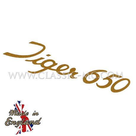 DECAL, TIGER 650 GOLD (100 MM)