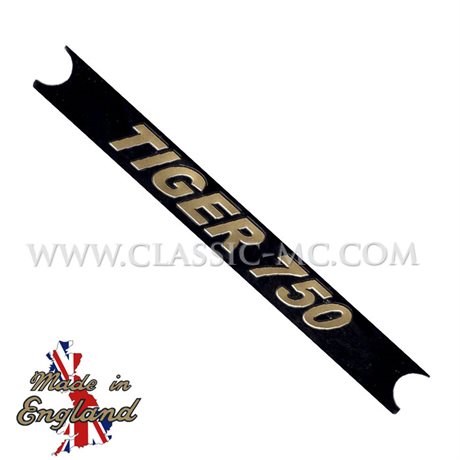 SIDE PANEL DECAL, TIGER 750 GOLD/BLACK 175 MM