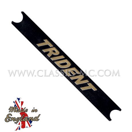 SIDE PANEL DECAL, TRIDENT GOLD/BLACK 175 MM