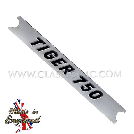 SIDE PANEL DECAL, TIGER 750 BLACK/SILVER 175 MM