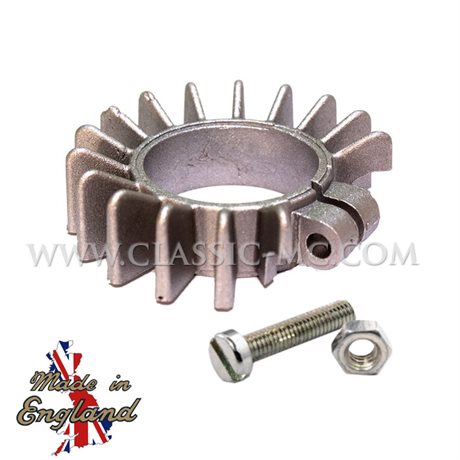 EXHAUST FINNED CLIP, 34,5 MM PUSH-IN