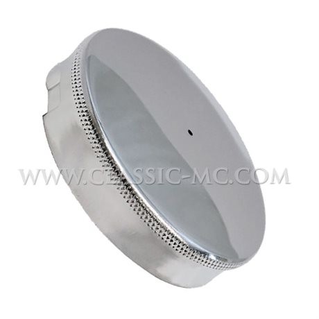 PETROL TANK, CAP 2 1/2" DOMED REPLICA