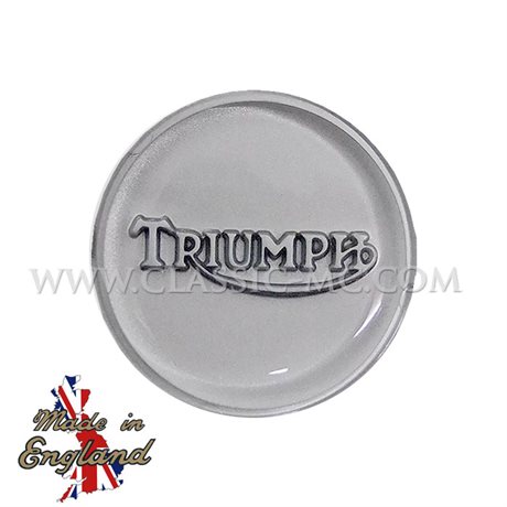 BADGE, PETROL TANK SILVER/ SILVER T140V.