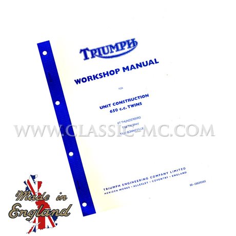 WORKSHOP MANUAL, TRIUMPH 650 1963-70