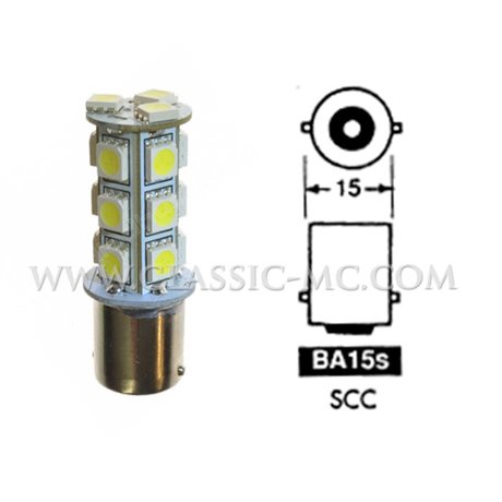BULB BA15S, 12V 21W LED-