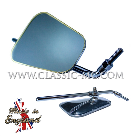 MIRROR, SQUARE CHROME 5/16" 10" ROD