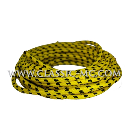 IGNITION CABLE, COPPER CLOTH YELLOW/BLACK PR/M