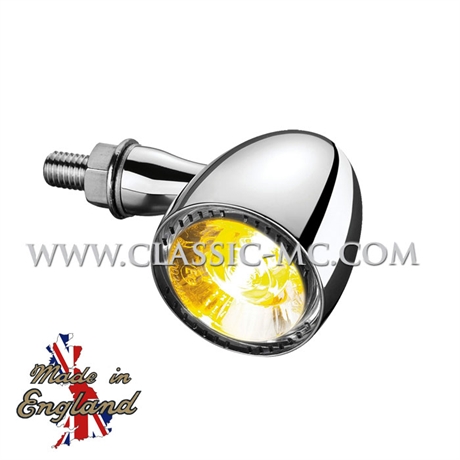 KELLERMAN INDICATOR, BULLET 1000 CHROME F/R YELLOW