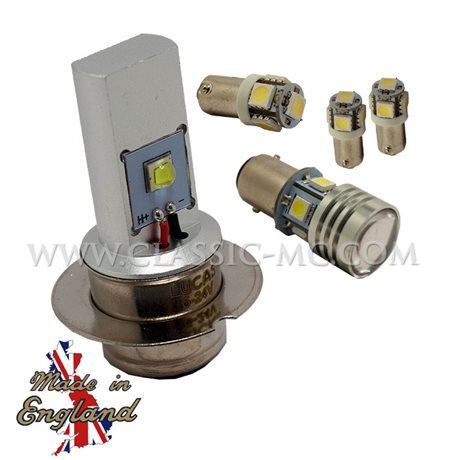 LED LAMP SET BPF, 12V 5 PCS POS/NEG