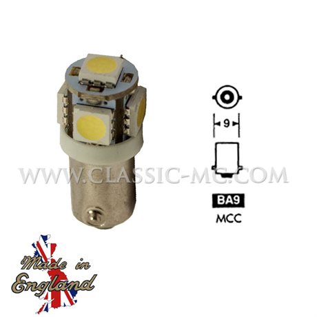 BULB BA9S, 6V LED LUCAS POS/NEG