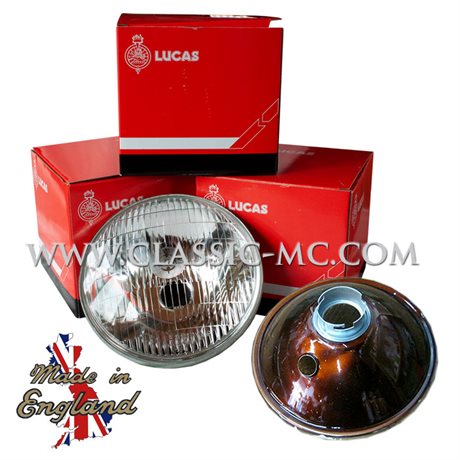 7" H/LAMP BEAM UNIT, BPF BULB W/PILOT LUCAS