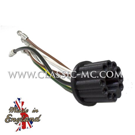 IGNITION SWITCH, 88SA SOCKET/LEADS RUBBER