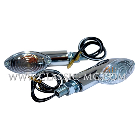 INDICATOR, CATEYE CHROME/CLEAR PAIR