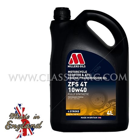MILLERS OIL, FULLSYNTET 10/40 4 LITER