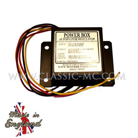REGULATOR 1-PHASE, 12V 200W W/DELAY BOYER